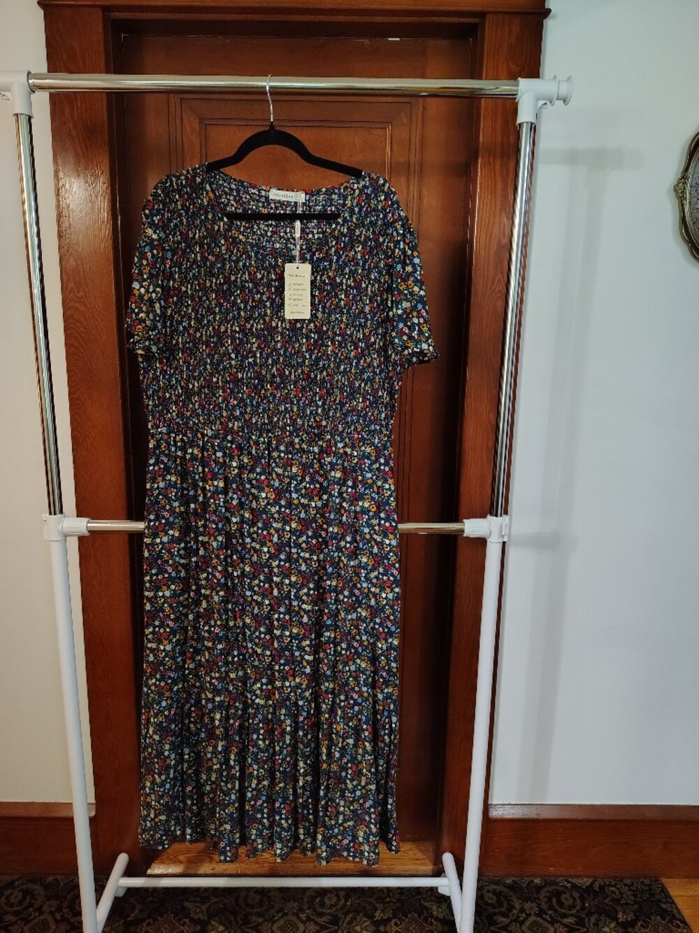 Plus Size Ditsy floral maxi dress